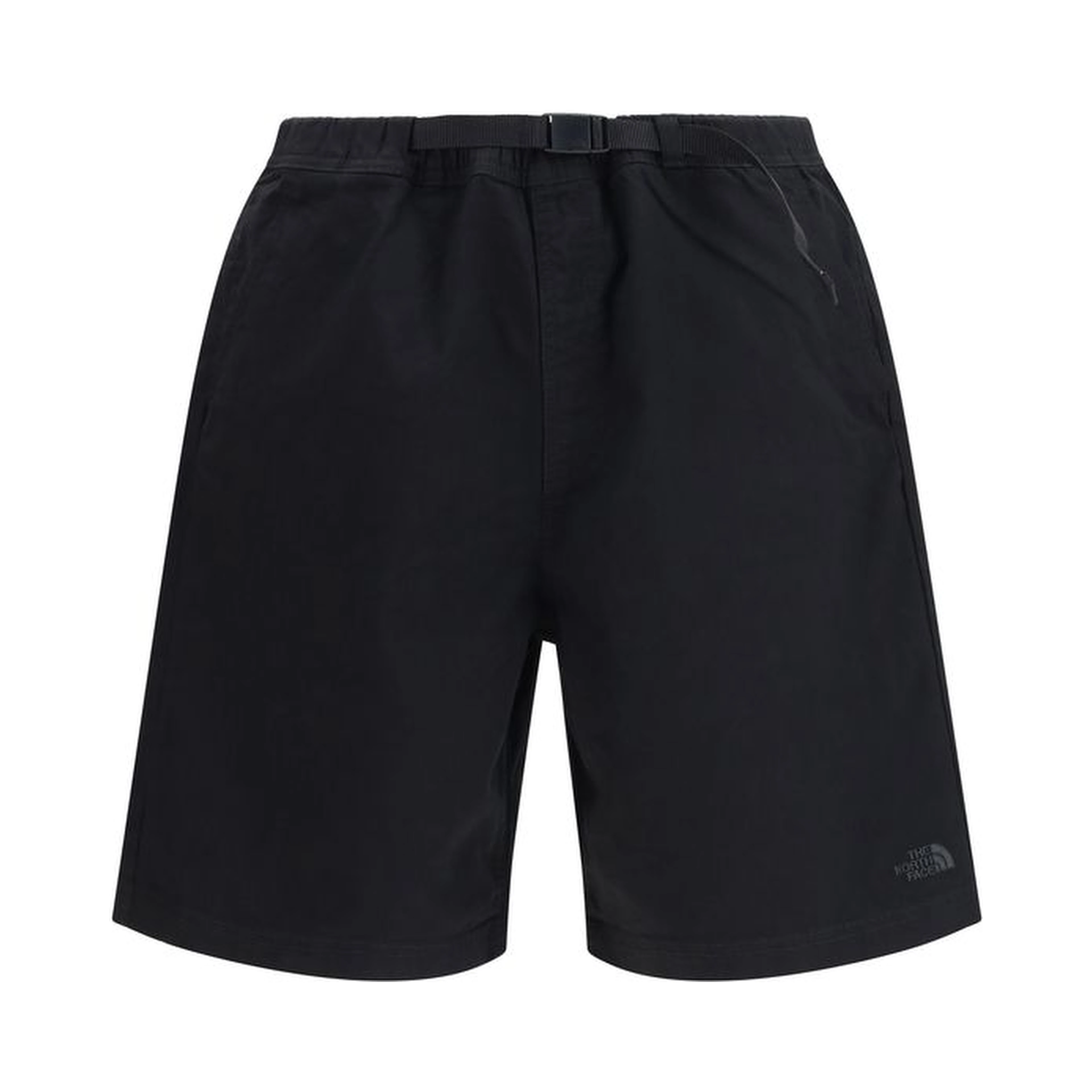 Black Cotton Bermuda Shorts