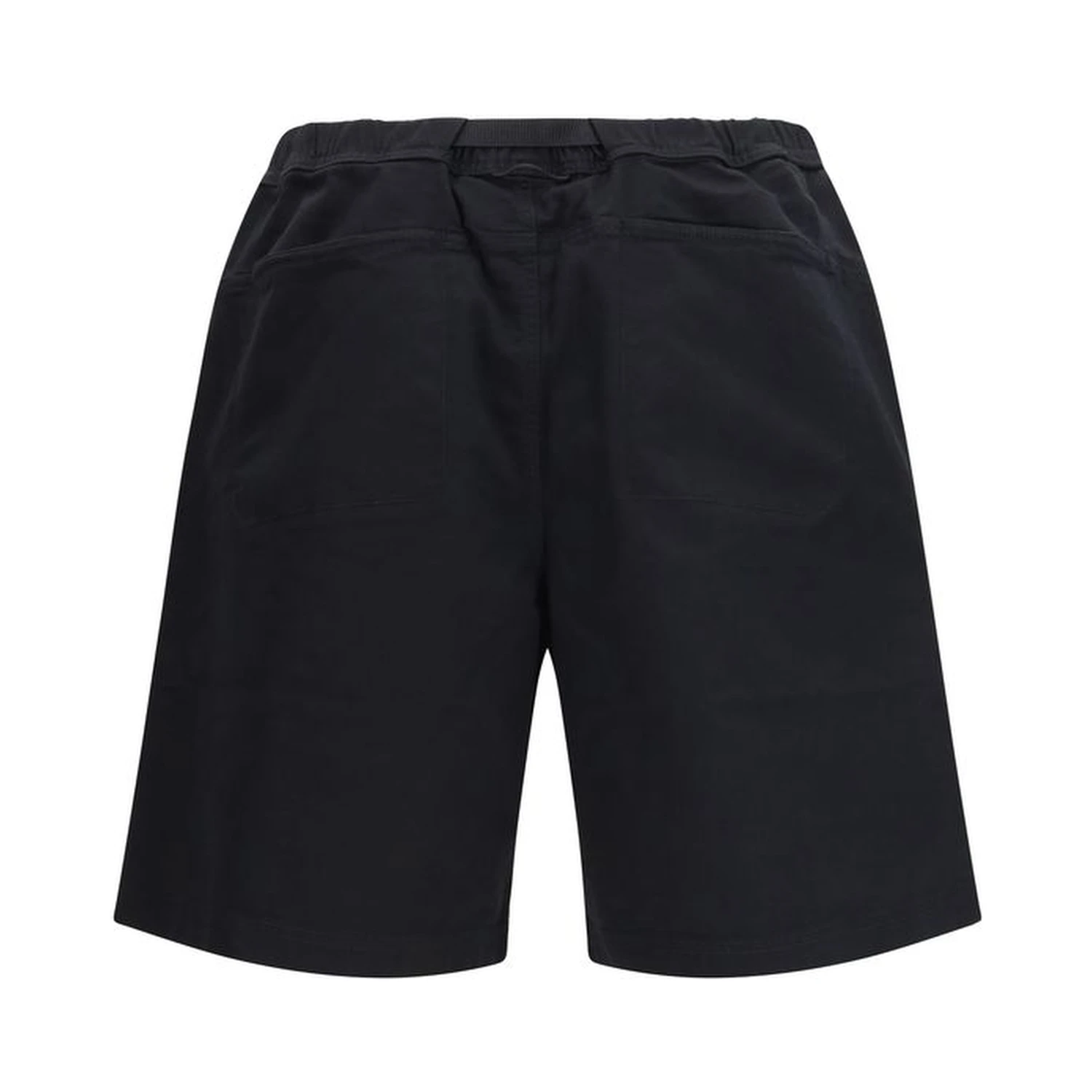 Black Cotton Bermuda Shorts