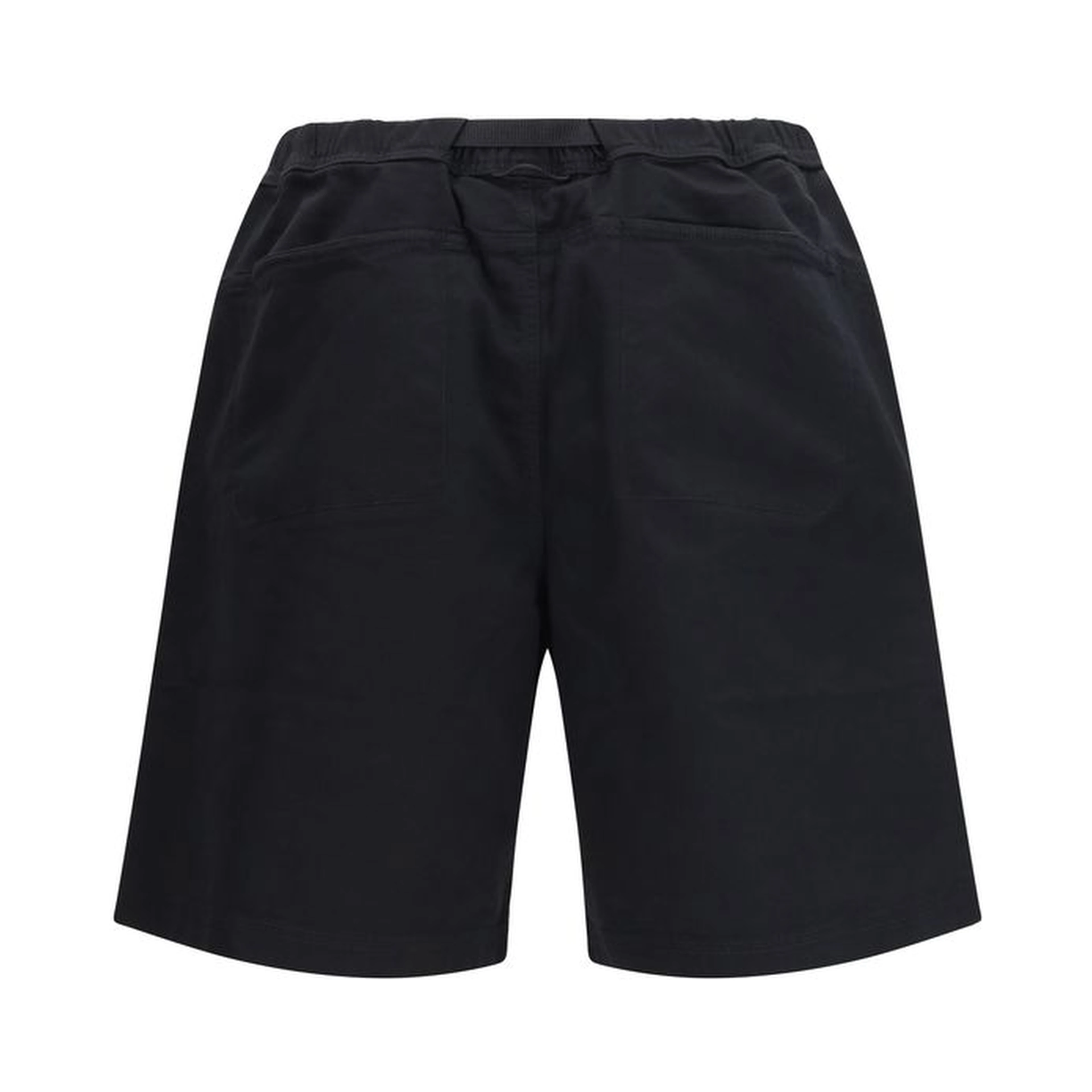 Black Cotton Bermuda Shorts