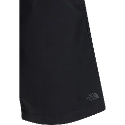 Black Cotton Bermuda Shorts