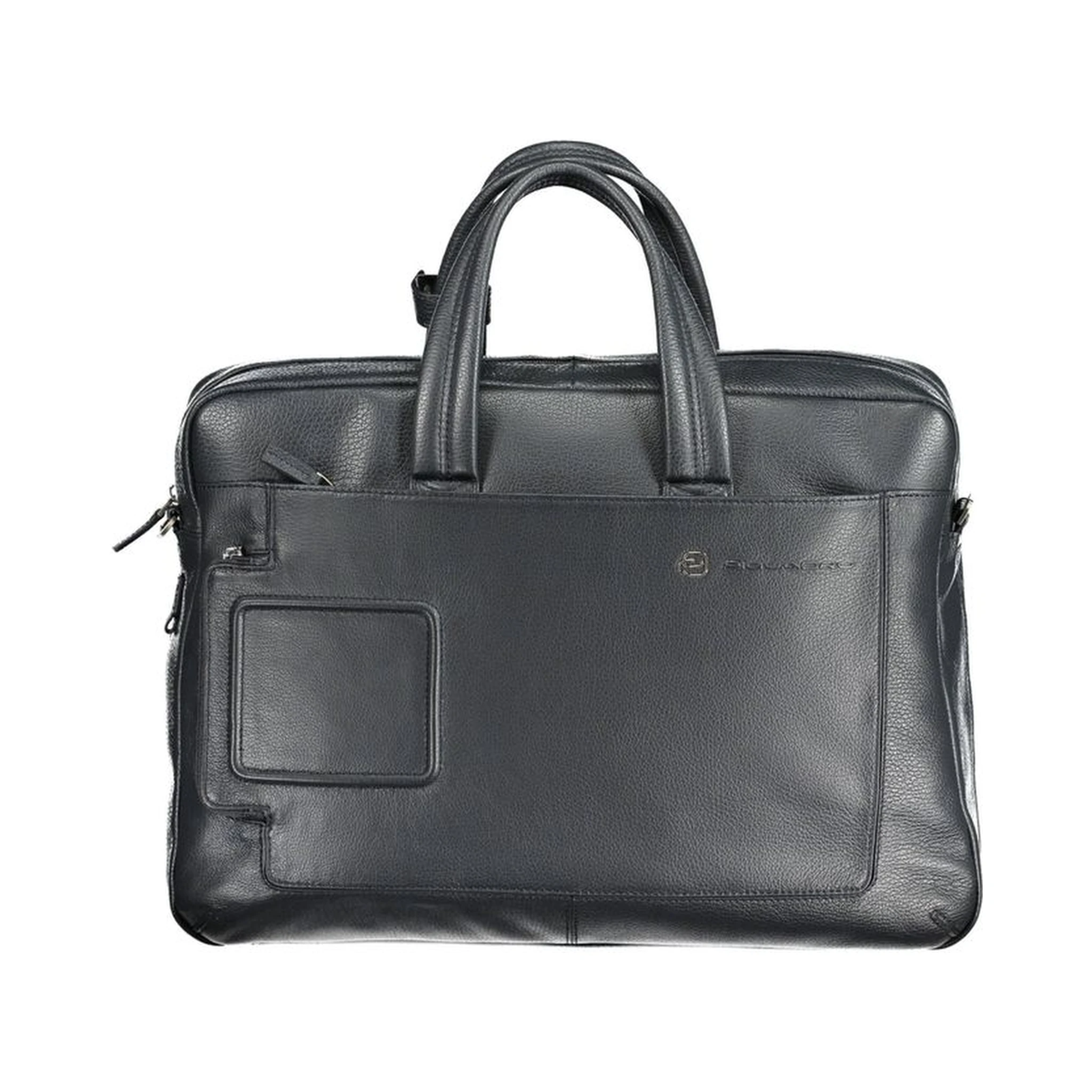 Blu Leather Men Briefcase