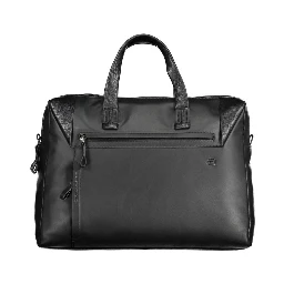 Black Leather Men's Briefcase