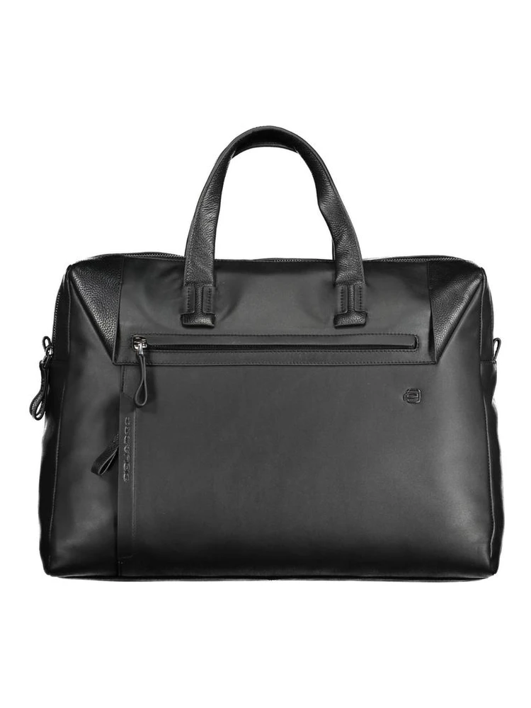 Black Leather Men's Briefcase