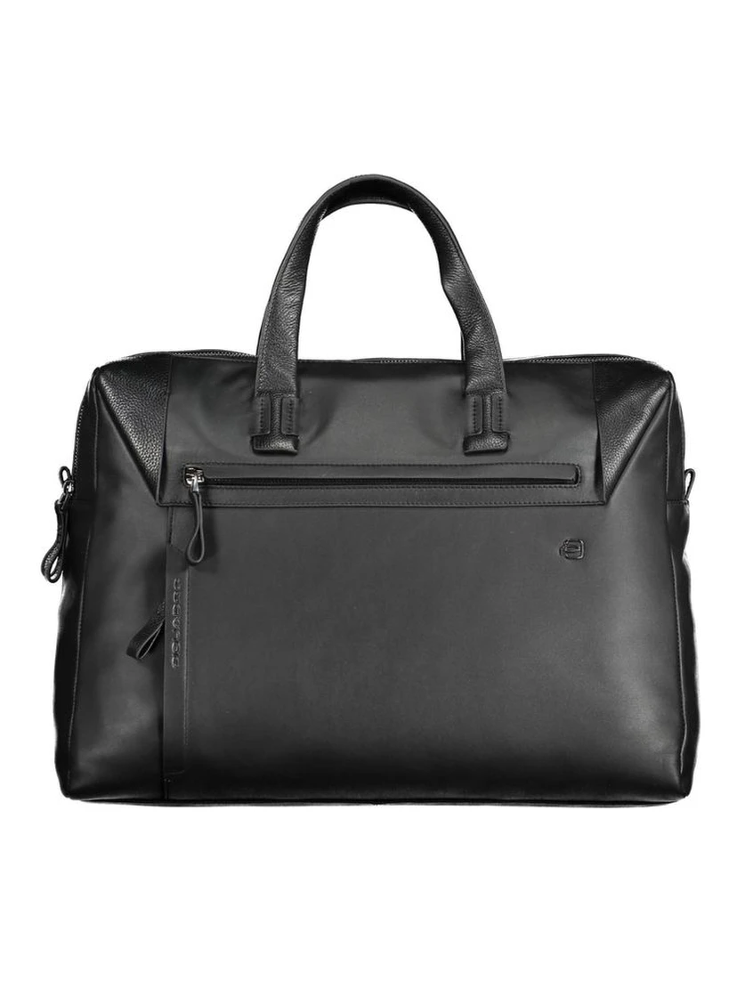 Black Leather Men's Briefcase