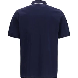 Blue Cotton Polo Shirt