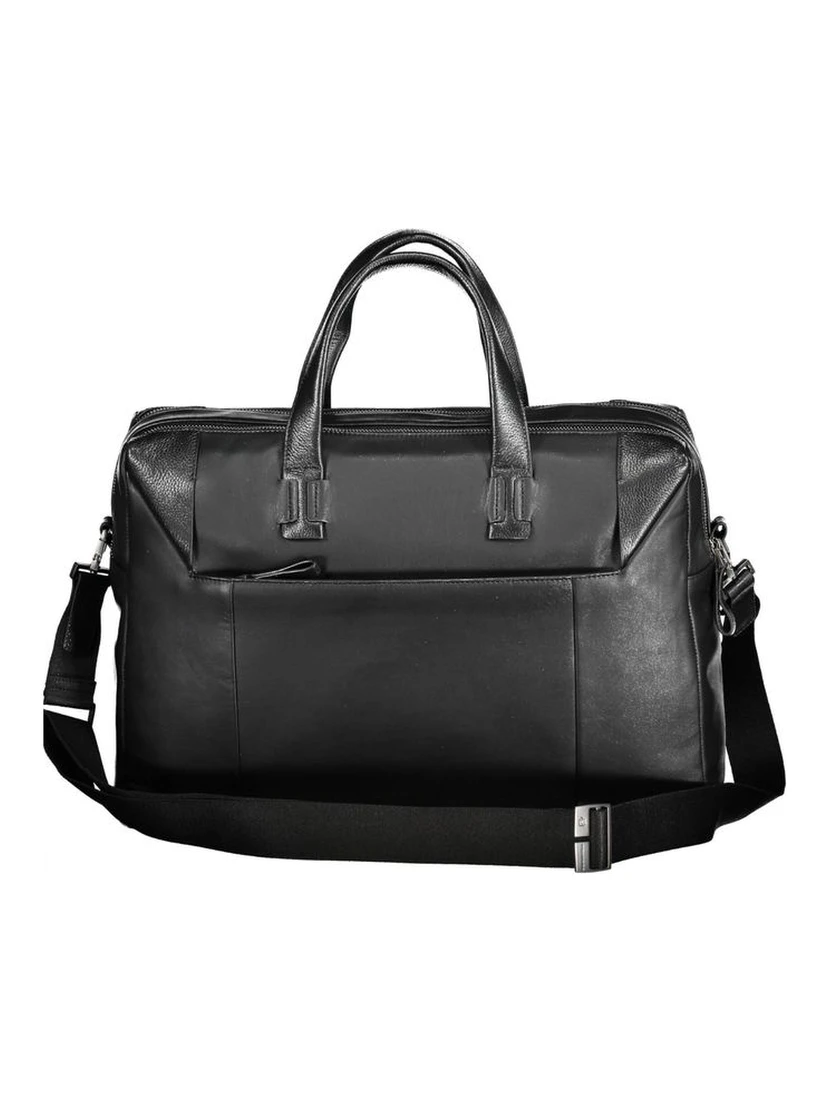 Black Leather Men's Briefcase