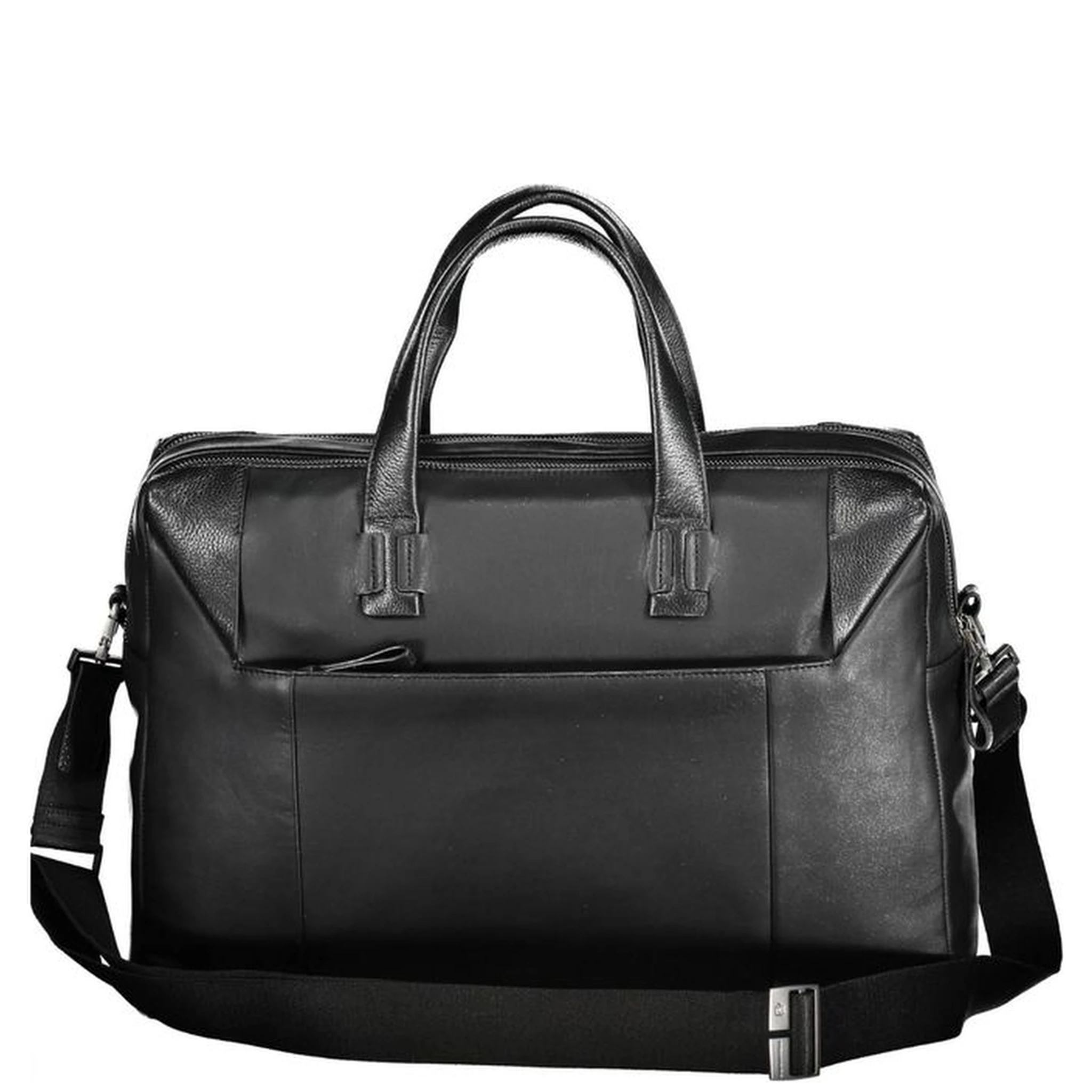 Black Leather Men's Briefcase