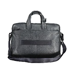 Blu Leather Men Briefcase