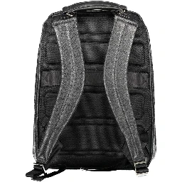 Black Leather Men's Backpack