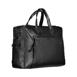 Black Leather Men's Briefcase