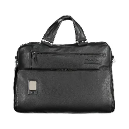 Black Leather Men Briefcase