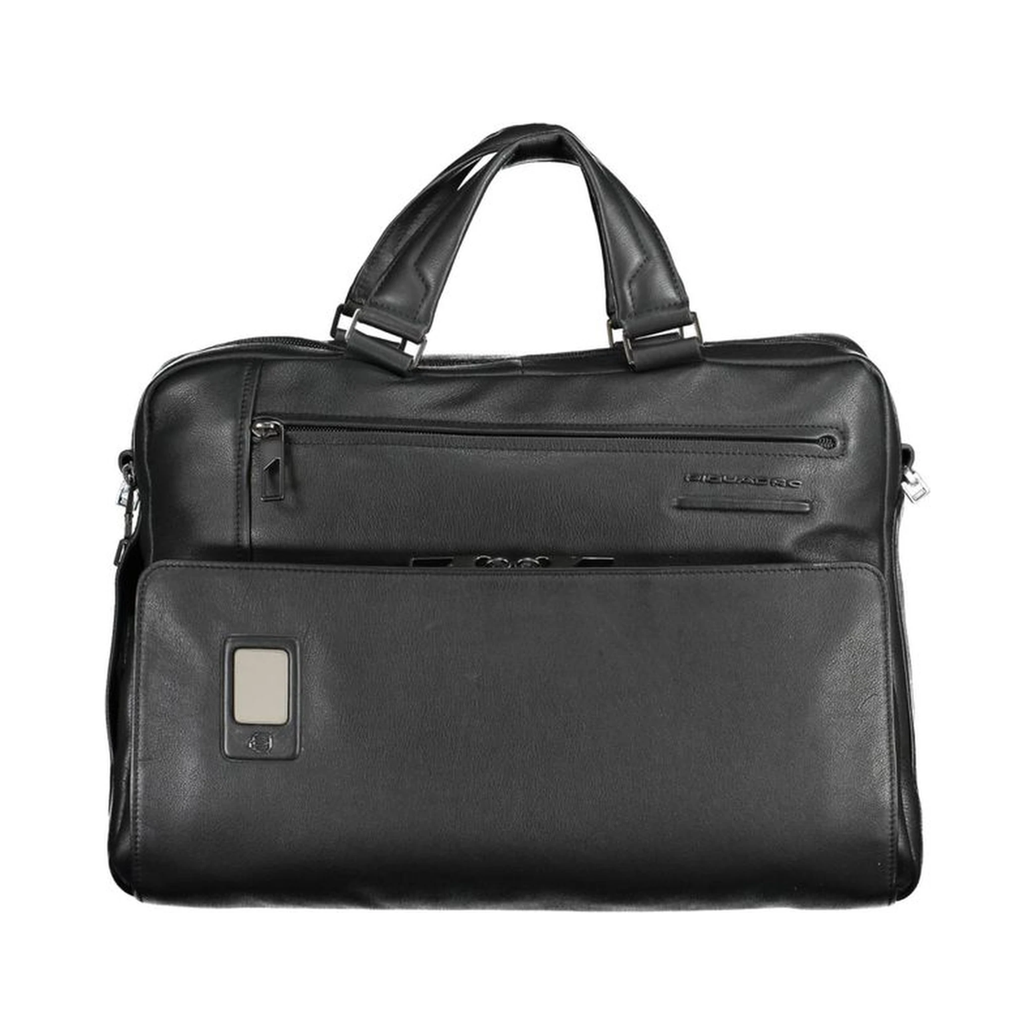 Black Leather Men Briefcase