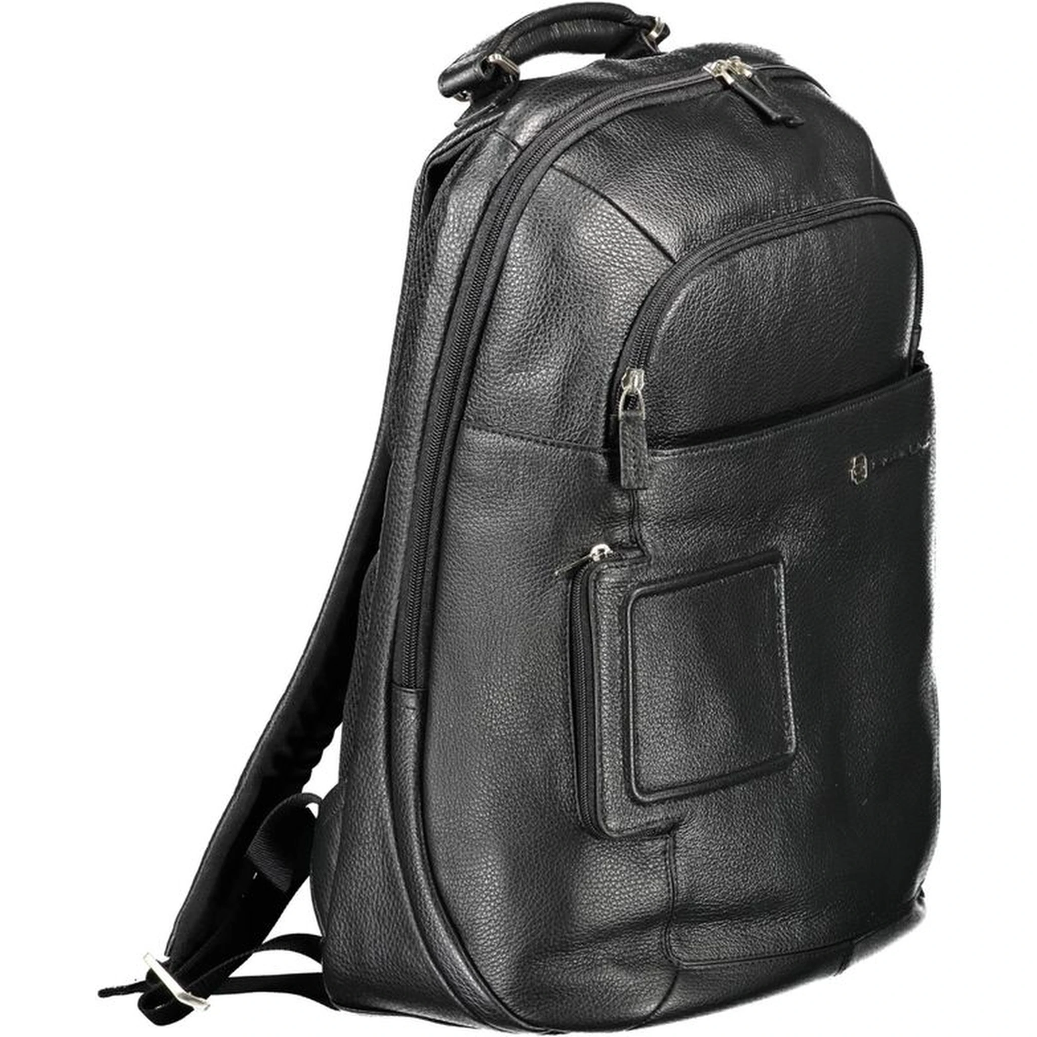 Black Leather Men's Backpack