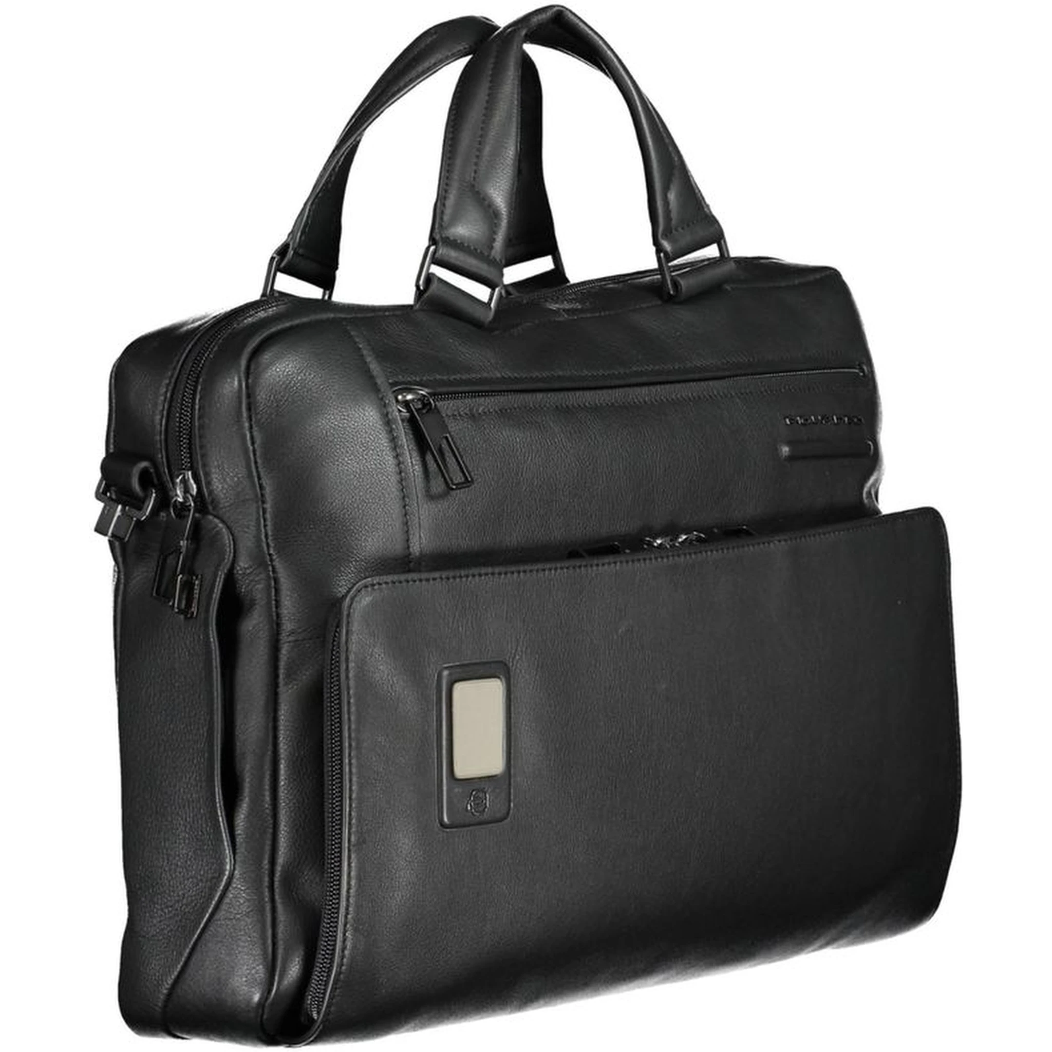 Black Leather Men Briefcase