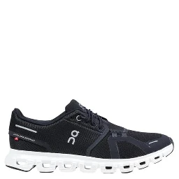 Black And White Recycled Polyester Athletic Sneakers