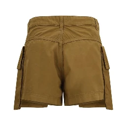 Beige Cotton Bermuda Shorts