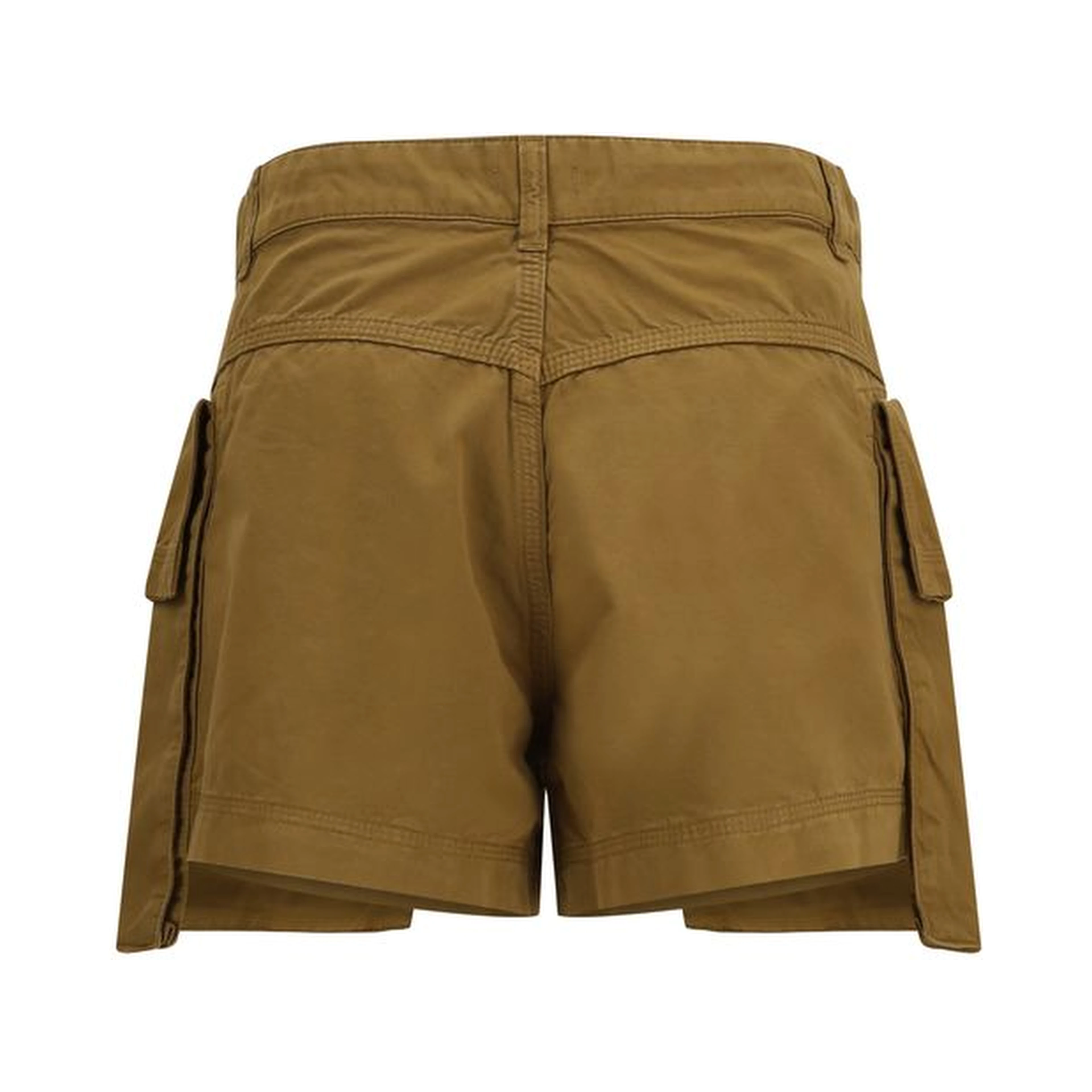 Beige Cotton Bermuda Shorts