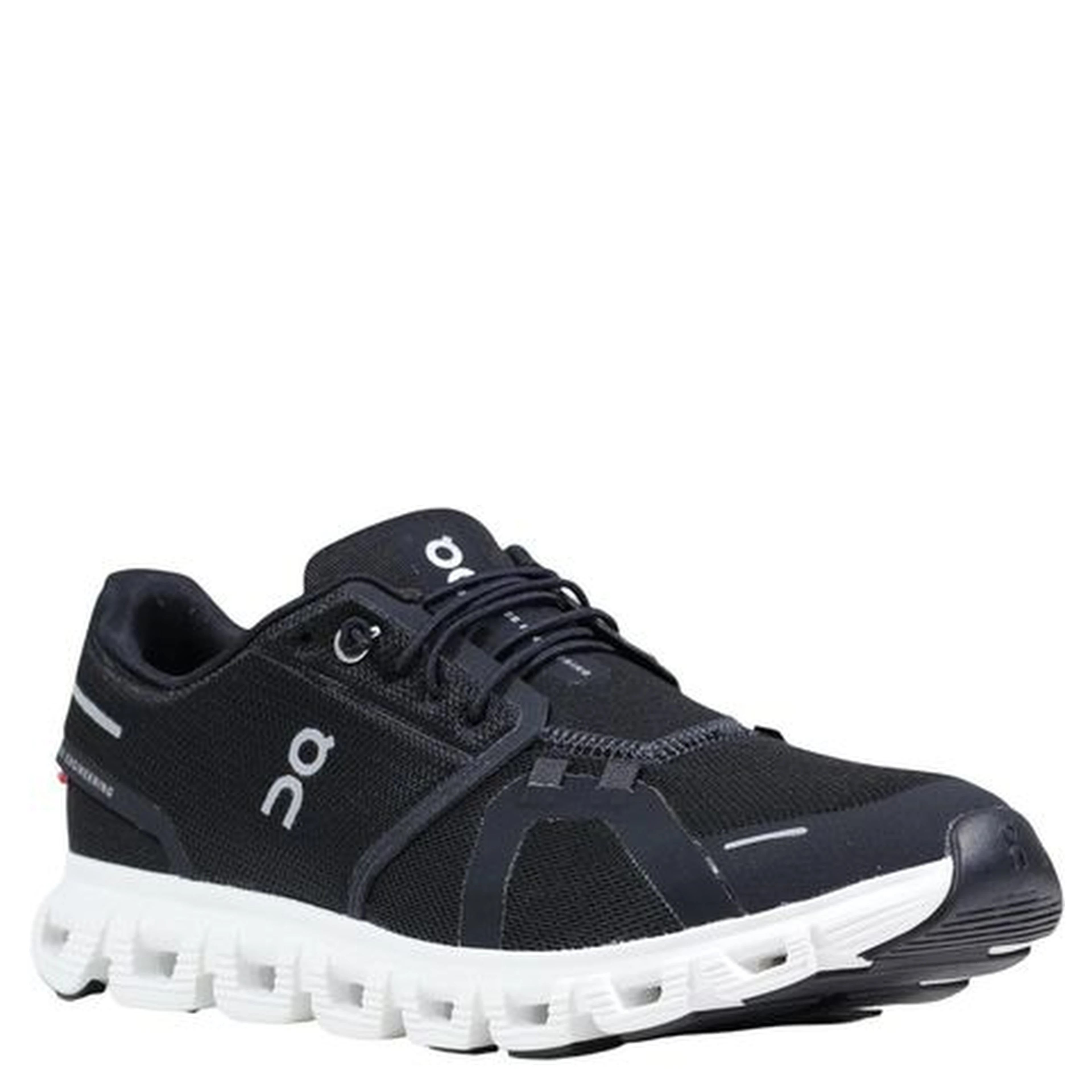 Black And White Recycled Polyester Athletic Sneakers