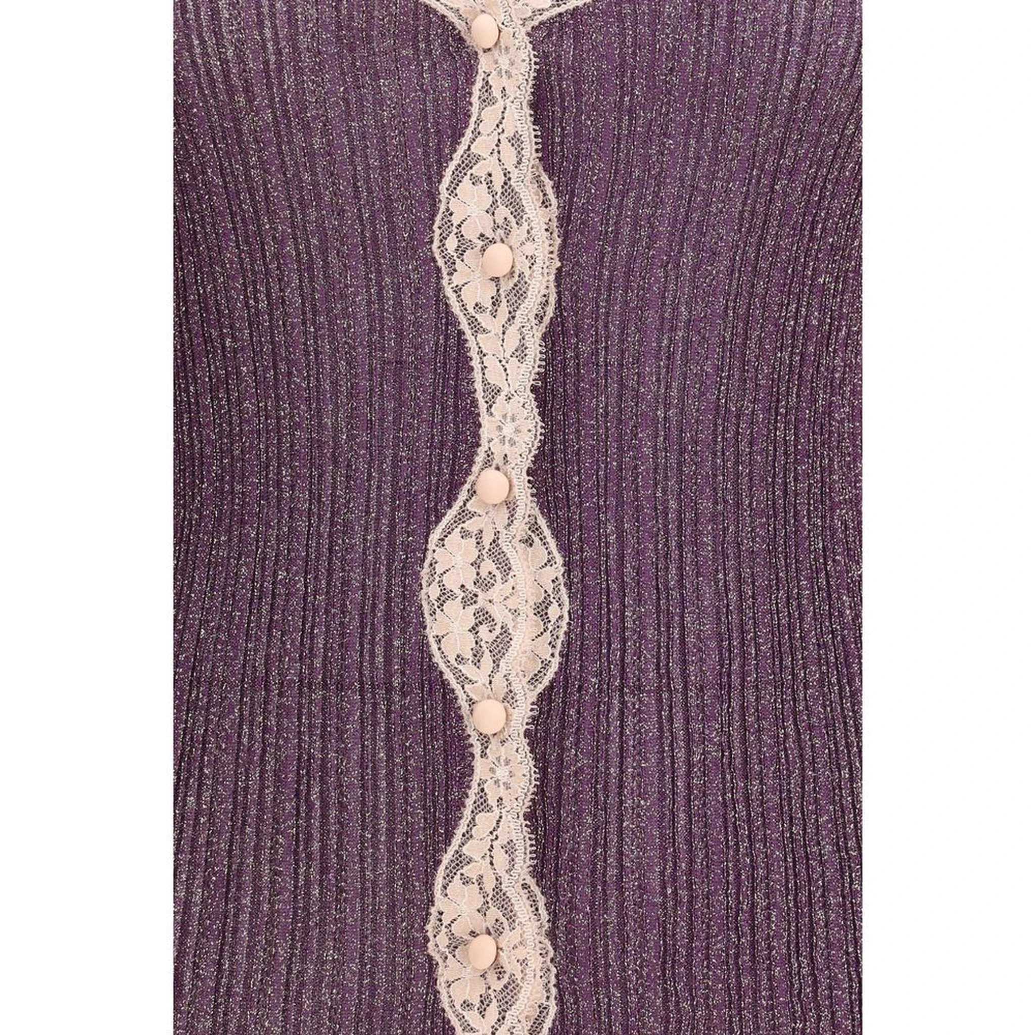 Purple Viscose Cardigan