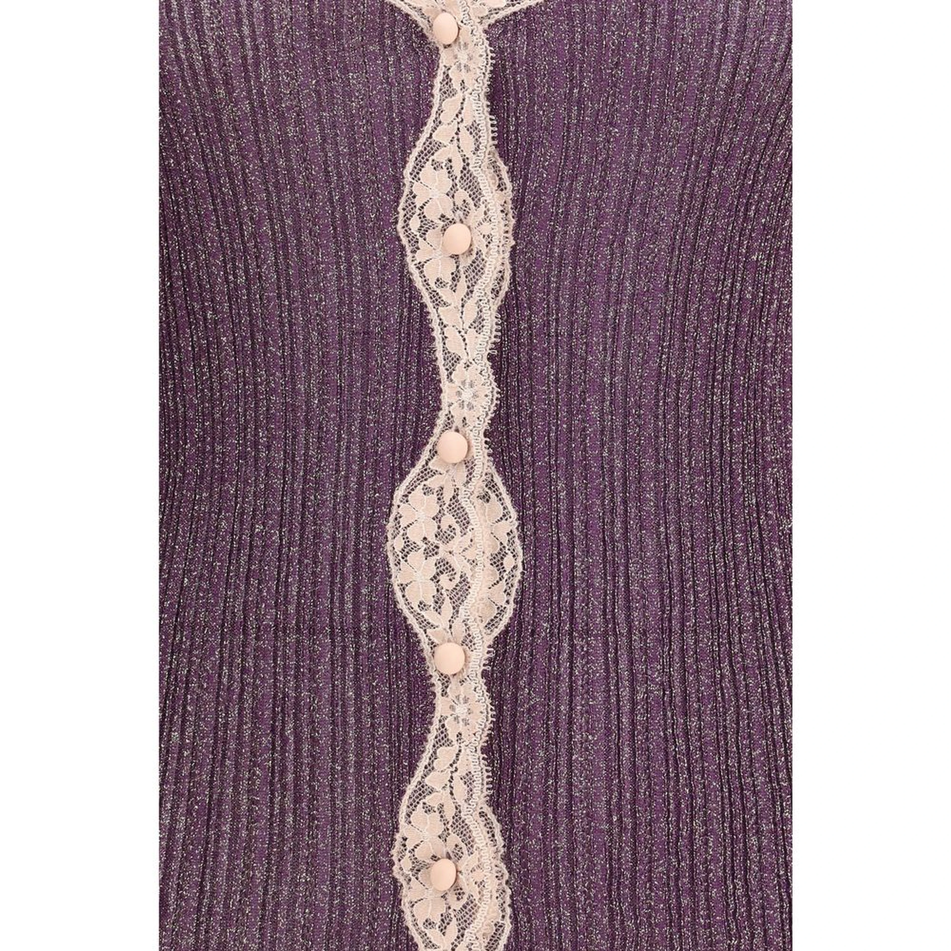 Purple Viscose Cardigan