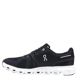 Black And White Recycled Polyester Athletic Sneakers