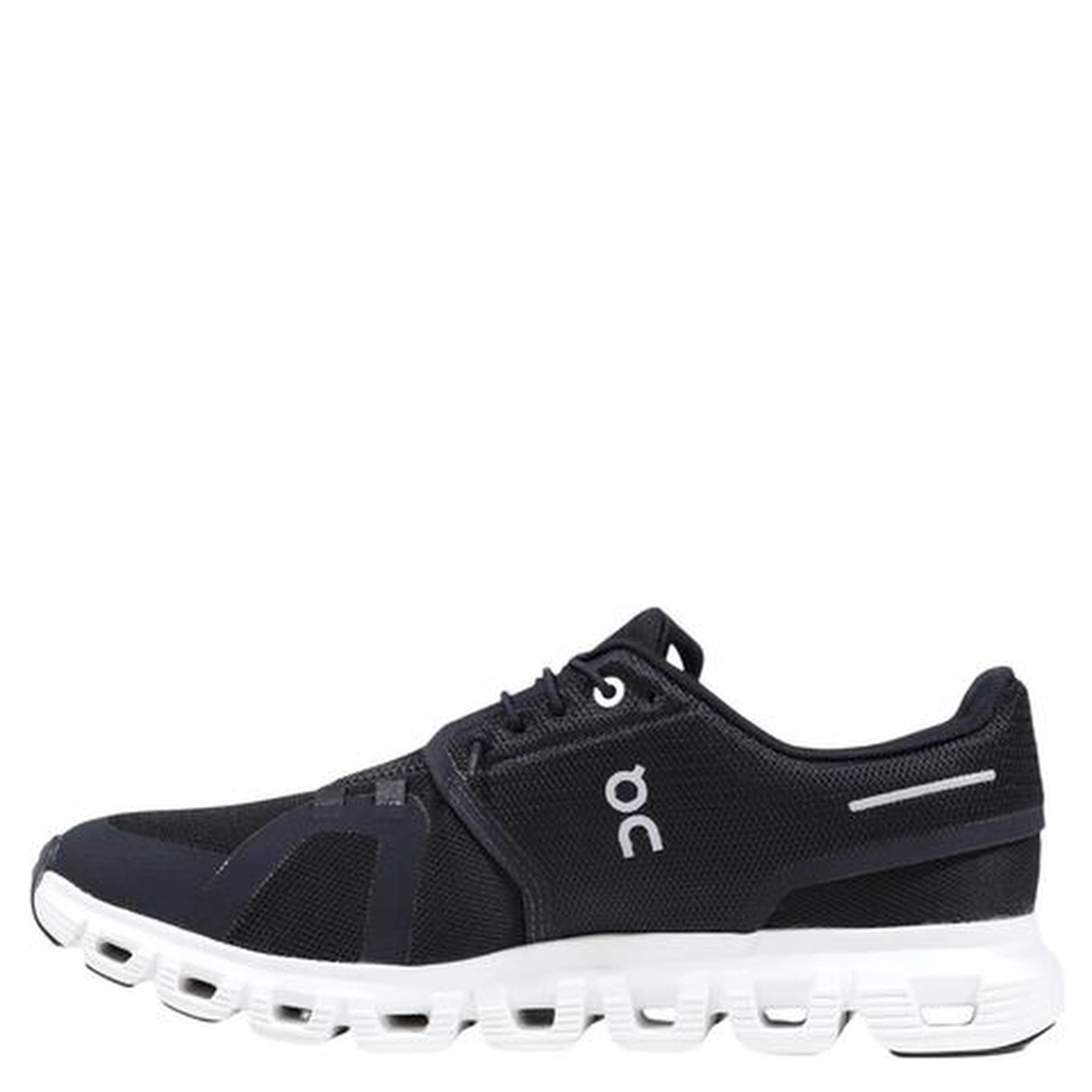 Black And White Recycled Polyester Athletic Sneakers