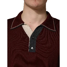Maroon Re-Edition Wool Long Sleeves T-shirt