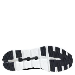 Black And White Recycled Polyester Athletic Sneakers