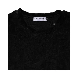Black DG Mania Logo Print Casual  T-shirt