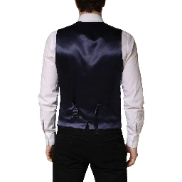 Gray Wool Single Breasted Men Waistcoat Vest