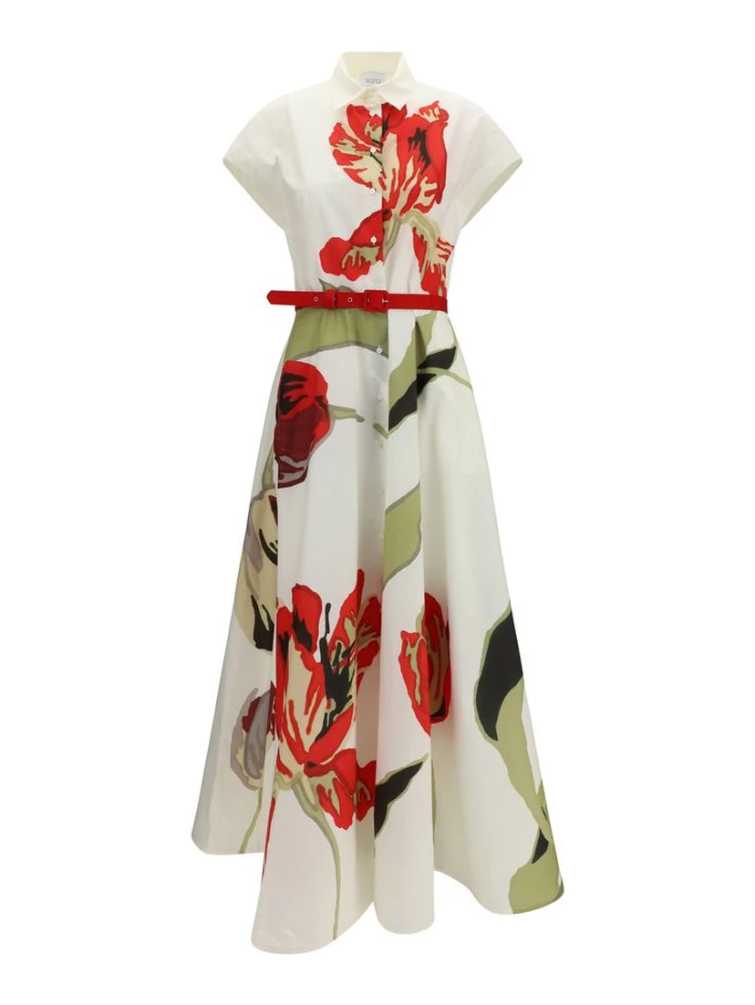 Multicolor Cotton Casual Dress