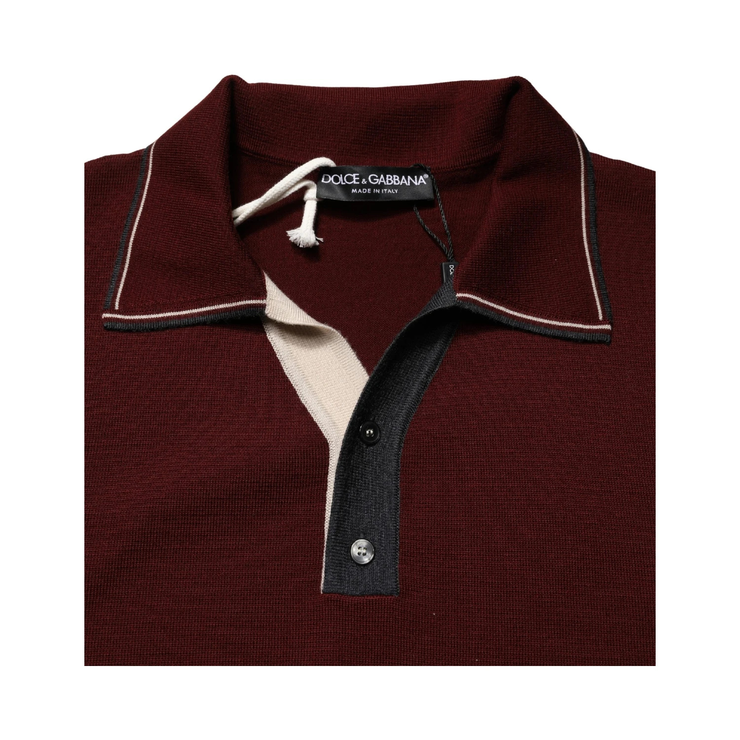 Maroon Re-Edition Wool Long Sleeves T-shirt