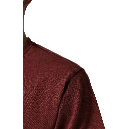 Maroon Print Round Neck Short Sleeve T-shirt