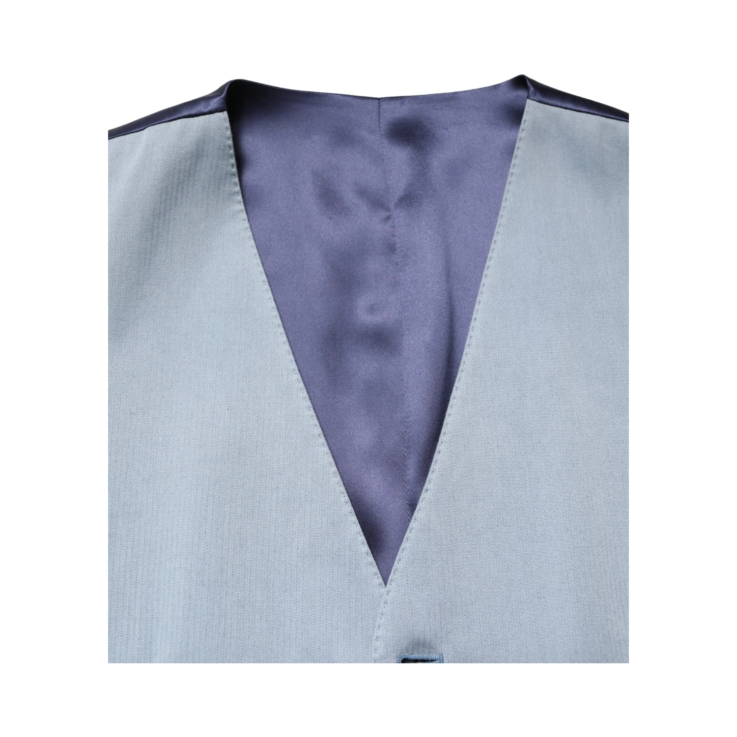 Gray Wool Single Breasted Men Waistcoat Vest
