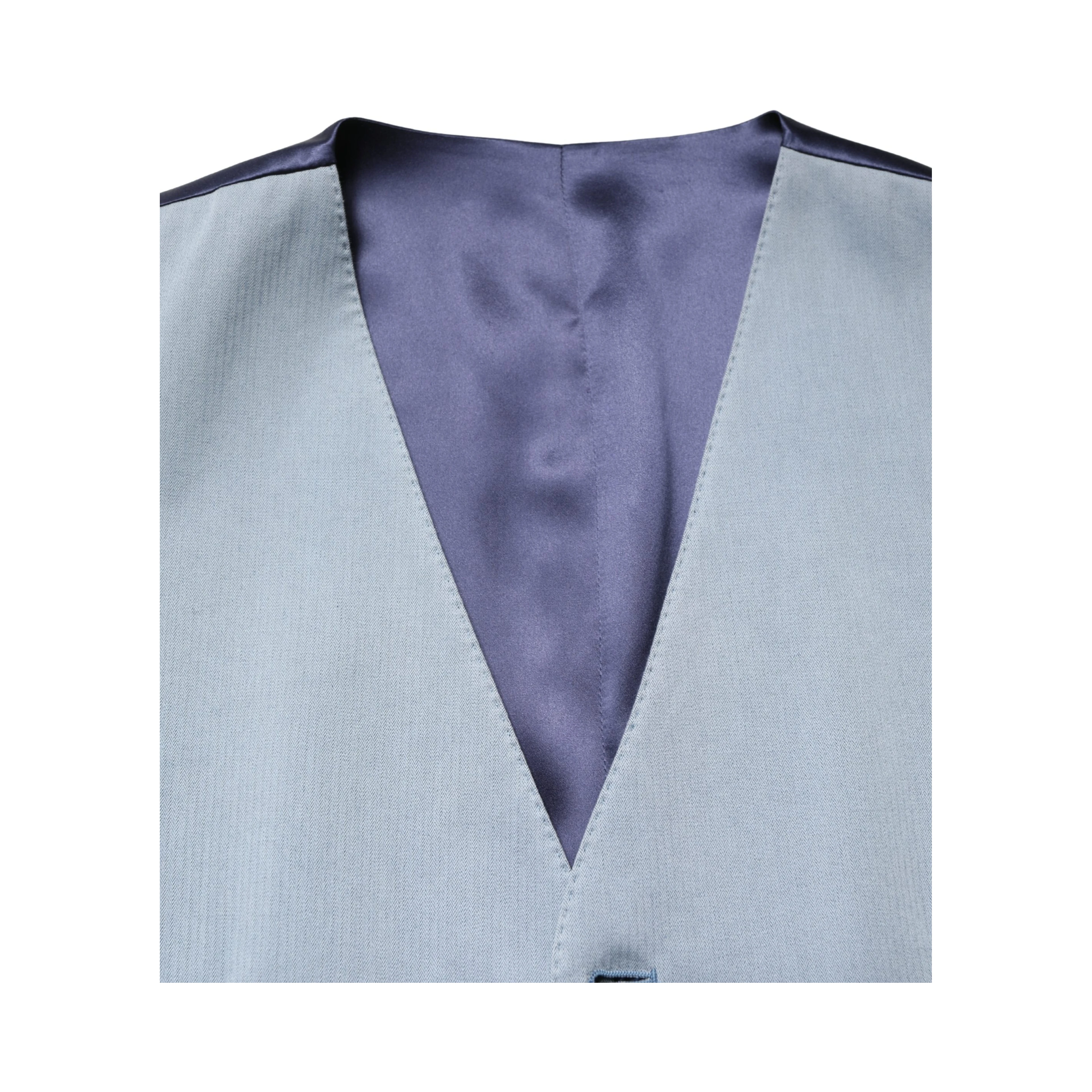 Gray Wool Single Breasted Men Waistcoat Vest