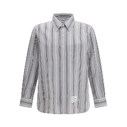 Gray Cotton Pattern Shirt