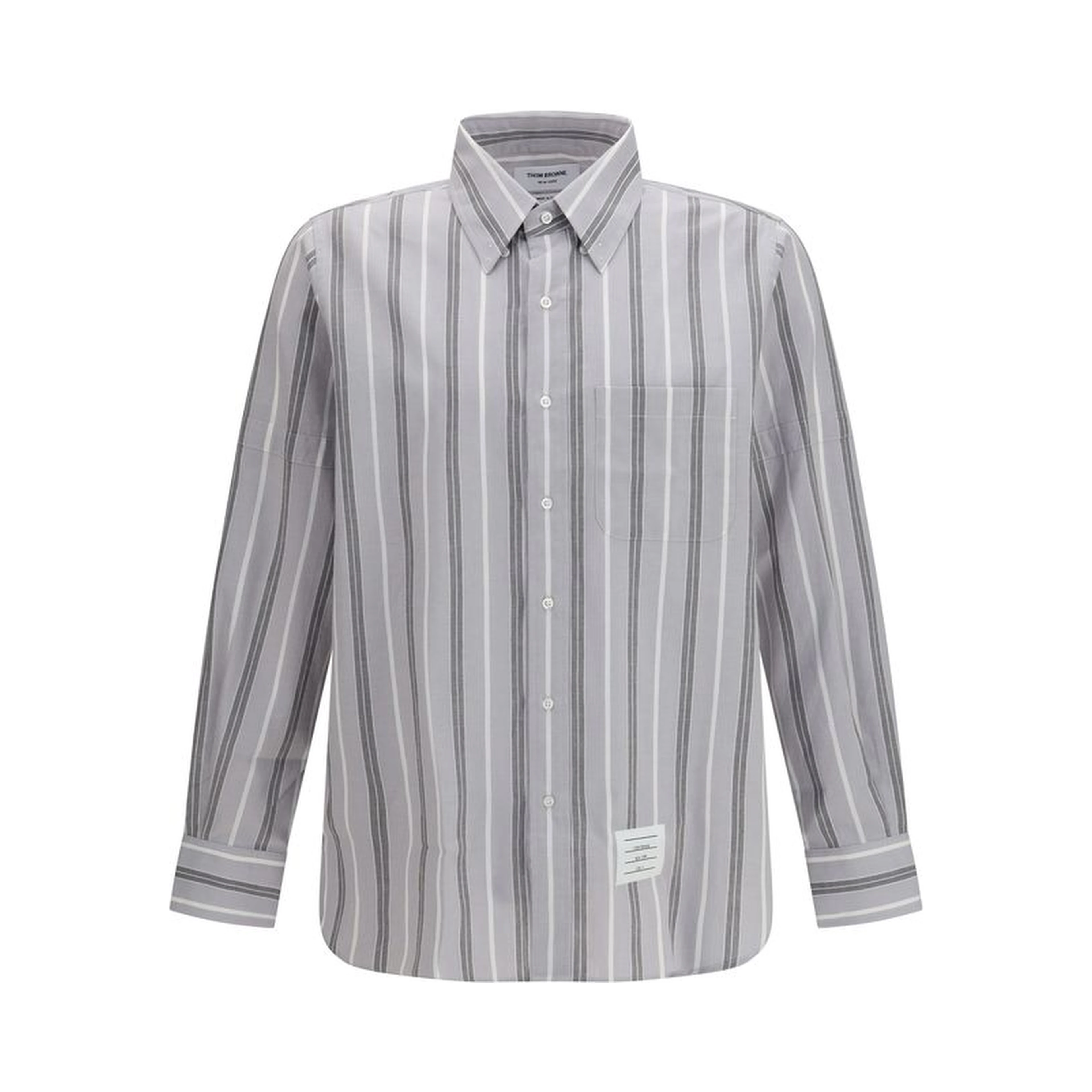 Gray Cotton Pattern Shirt