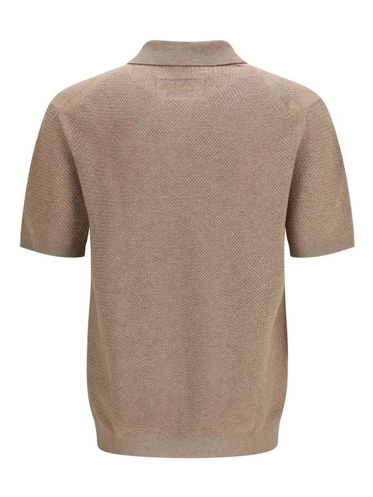 Beige Cotton Polo Shirt alternative
