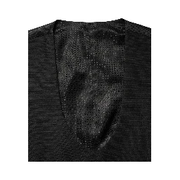 Black Wool Single Breasted Waistcoat Vest