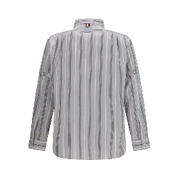 Gray Cotton Pattern Shirt