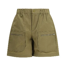 Bicolor Polyester Bermuda Shorts