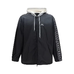 Black Polyester Shell Jacket
