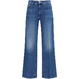 Blue Cotton Relaxed Fit Jeans