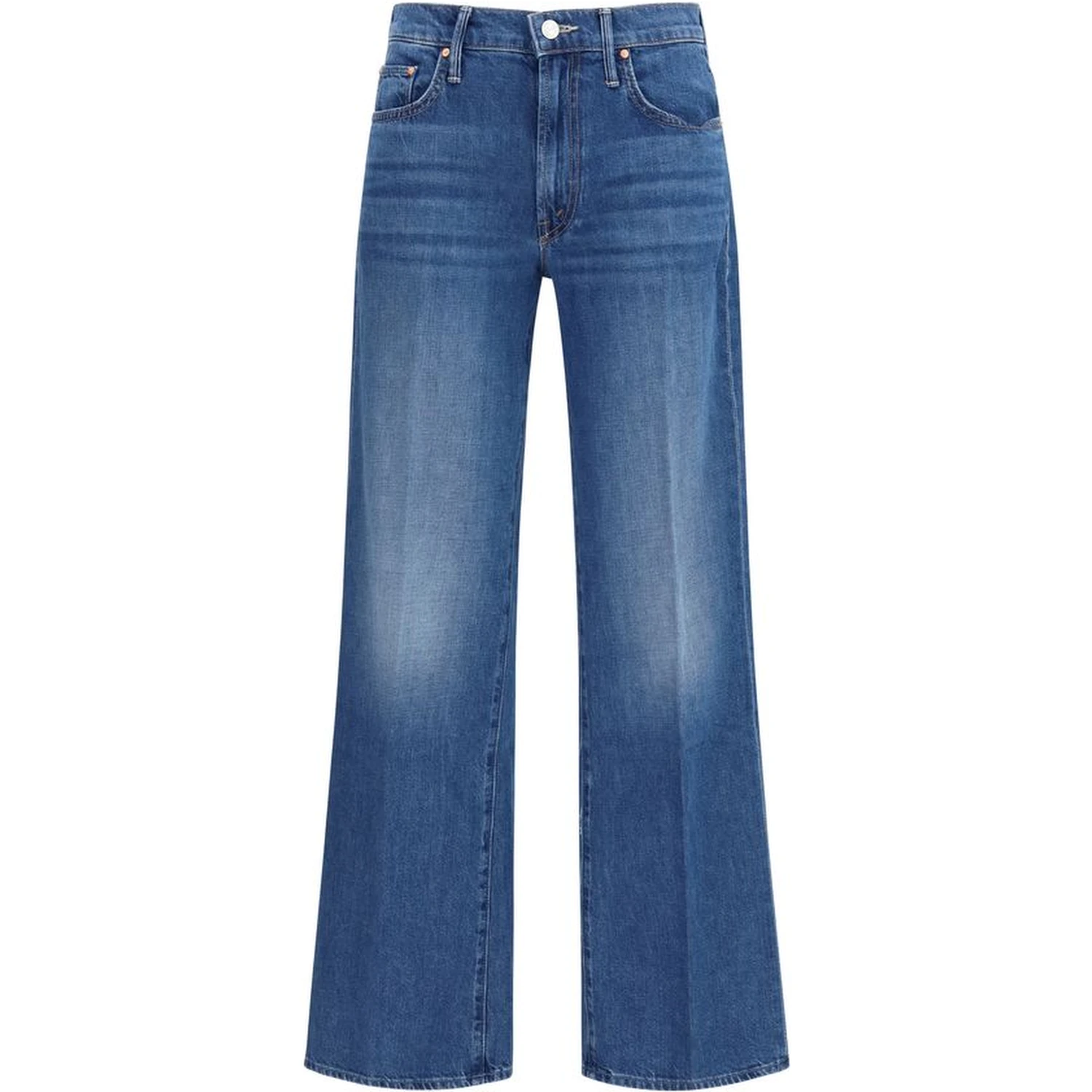 Blue Cotton Relaxed Fit Jeans