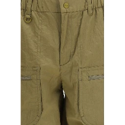 Bicolor Polyester Bermuda Shorts