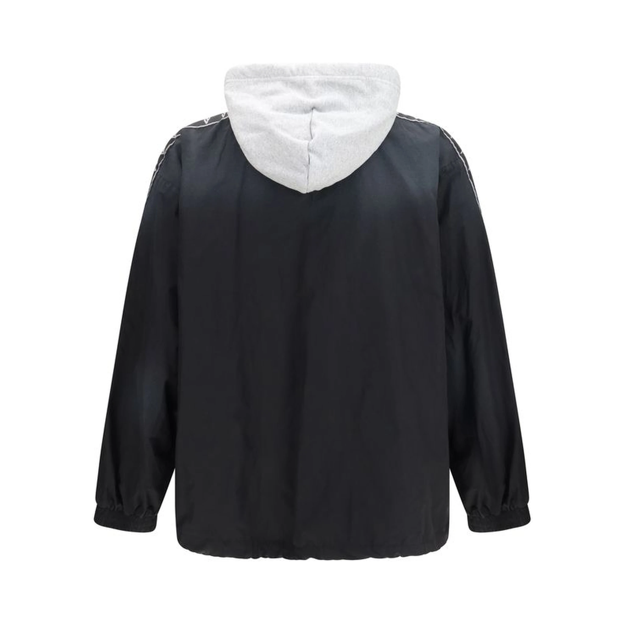 Black Polyester Shell Jacket