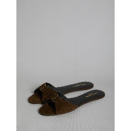 Babylone slide sandals in suede