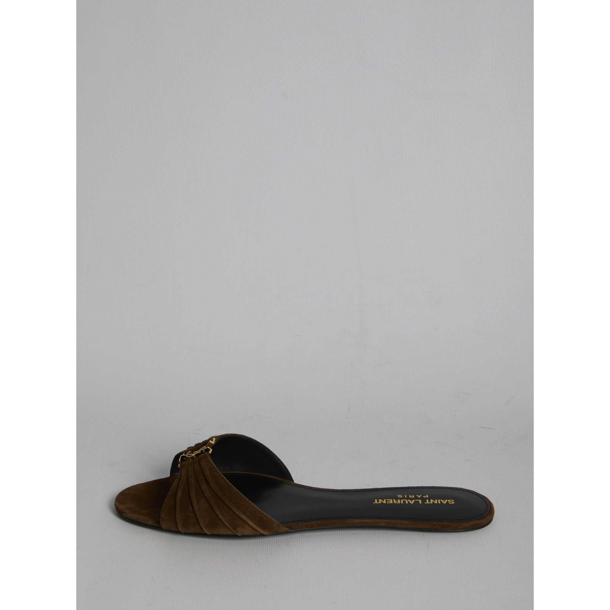 Babylone slide sandals in suede