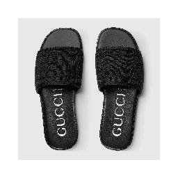 Logo slides sandals