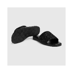 Logo slides sandals